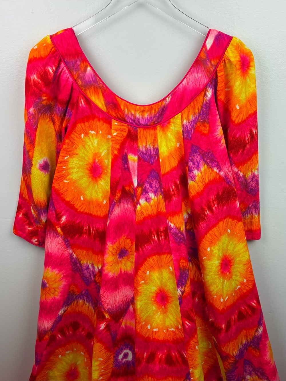 Kiyomi Authentic Vintage 1970’s Tie-Dye Mumu Maxi Dress